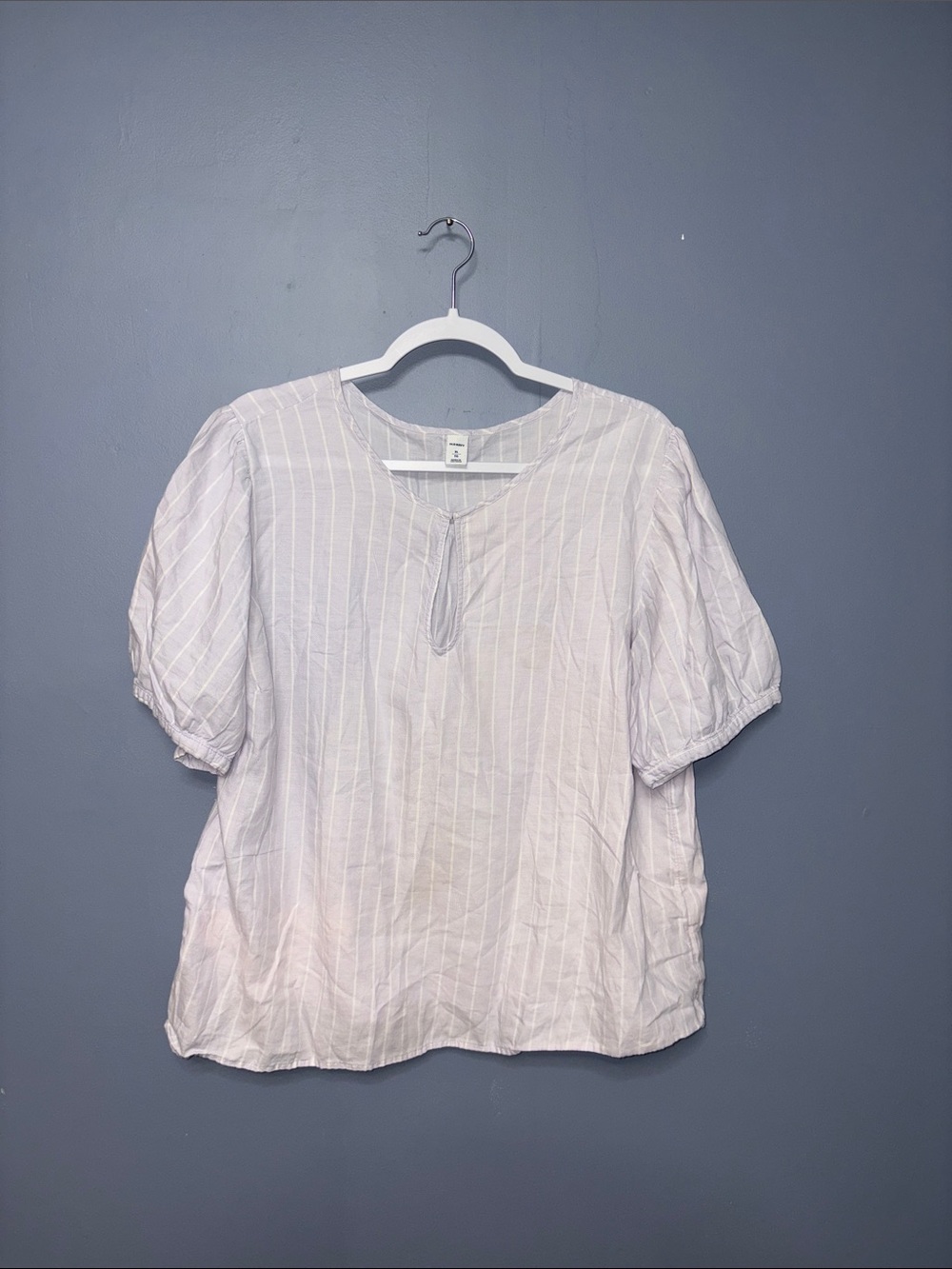 Old Navy | Purple Printed Keyhole Blouse
